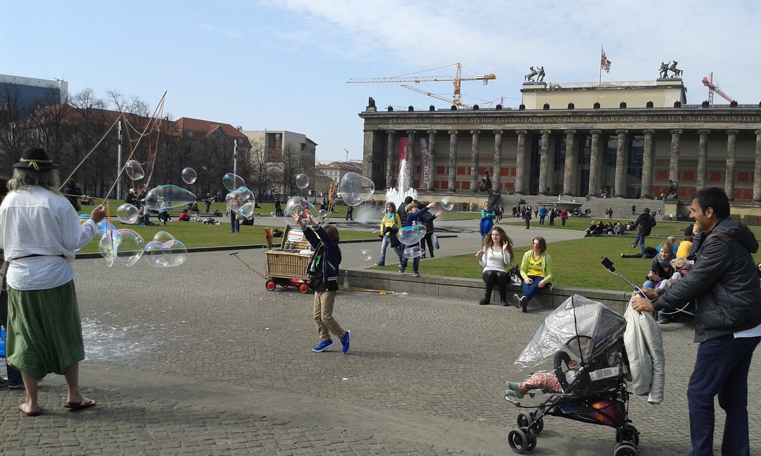 Der altes museum Såpbubblor