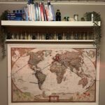 Världskarta vår Jorden runt resa